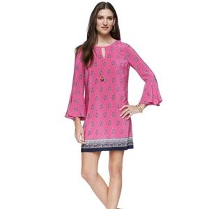 Juicy Couture Paisley Pink Shift Dress